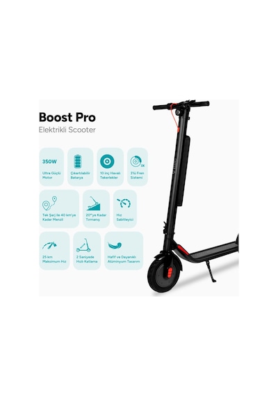 Ttec Boost Pro Katlanır Elektrikli Scooter