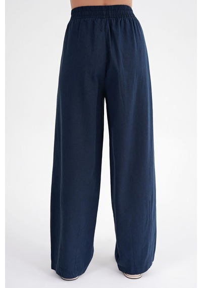 Mixray 4682 Kadın Beli Lastikli Jogger Bol Keten Pantolon Lacivert Mixray 4682 Kadın Beli Lastikli Jogger Bol Keten Pantolon Lacivert