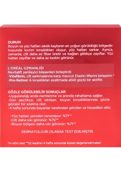 L'Oreal Paris Revitalift Yenileyici    Krem 50 ML