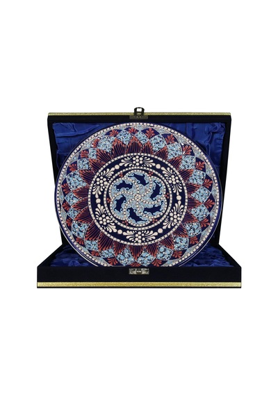 E38 El İşçiliği Çini Tabak 25 Cm - 6675