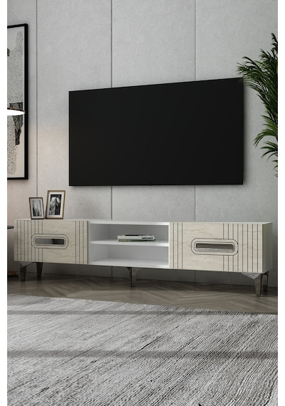 180dhdtsr8btg Luna Kapaklı Pleksi Lazer Desen Tv Sehpası Beyaz-traverten-gümüş 180dhdtsr8btg Luna Kapaklı Pleksi Lazer Desen Tv Sehpası Beyaz-traverten-gümüş