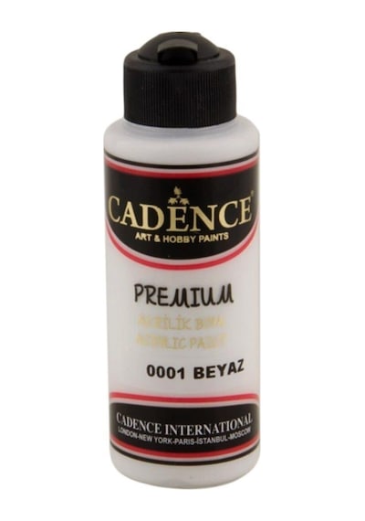 Cadence Beyaz Akrilik Boya 0001 120ml