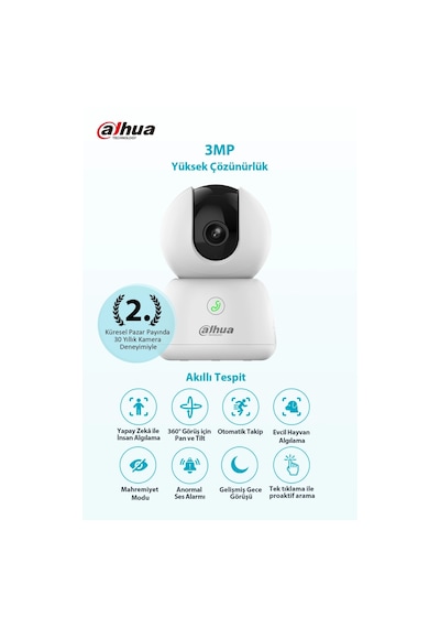 Hero B1 Akıllı Kamera - 2k 3mp Akıllı Wifi Kamera Kablosuz Ev Kamerası Dahua Türkiye
