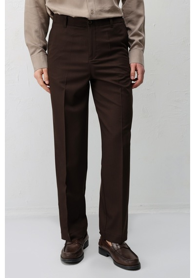 Antioch Straight Fit Erkek Pantolon Koyu Kahve