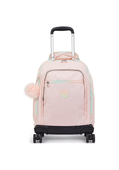 Kıplıng New Zea 8 Tekerlekli Okul Çantası Pembe Blush Metallıc