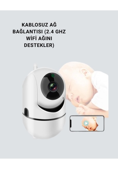 1080p Wifi Akıllı Güvenlik Kamerası Pan & Tilt, Hareket Takip İki Yönlü Ses