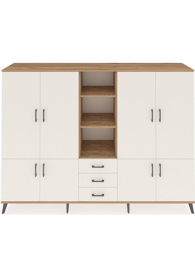 Hyperion Dolap 11 Raflı 3 Çekmeceli 8 Kapaklı 220x44x163 Çam-ayta Çam-aytaşı Hyperion Dolap 11 Raflı 3 Çekmeceli 8 Kapaklı 220x44x163 Çam-ayta Çam-aytaşı