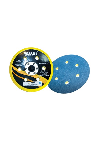 Yama Pads YTY3012 6.0" 150x10 mm. 6 Delikli Yapışkanlı Zımpara Tabanı
