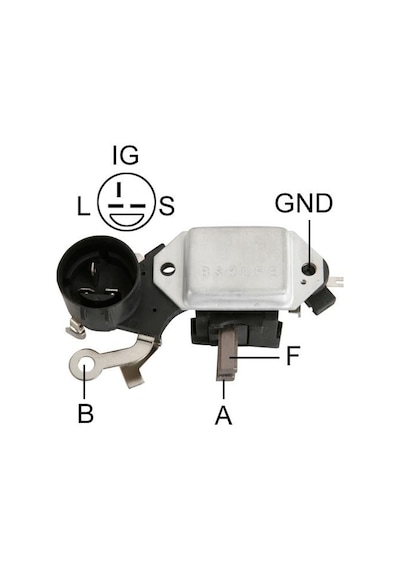 12v Kömürlü Konjektör Hıtachı Tipi 3-fiş S-l-ıg Isuzu Nkr/npr-peugeot J9 Premıer