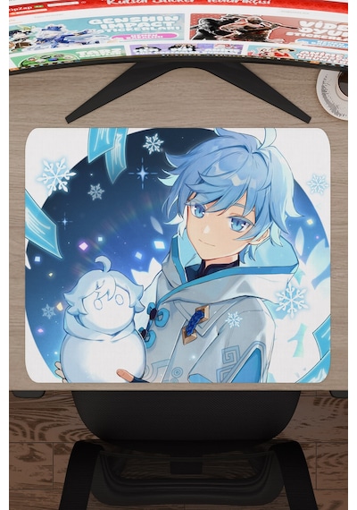 Chongyun Genshin Impact Anime Gacha V2 - 48x40 Xl Gaming Mouse Pad Fare Altlığı