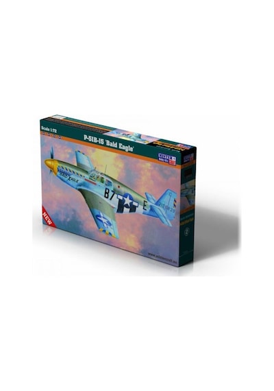 Mistercraft C054 1/72 Ölçek, P-51 B-15 Bald Eagle Savaş Uçağı, Plastik Model Kiti-49573