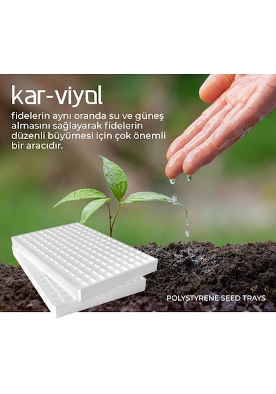 Strafor Köpük Viyol Fide Yatağı 45 Göz