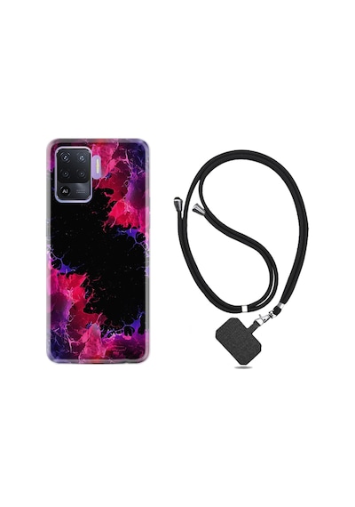 Oppo Reno 5 Lite Kılıf Boyun Askılı Boyalar 1663