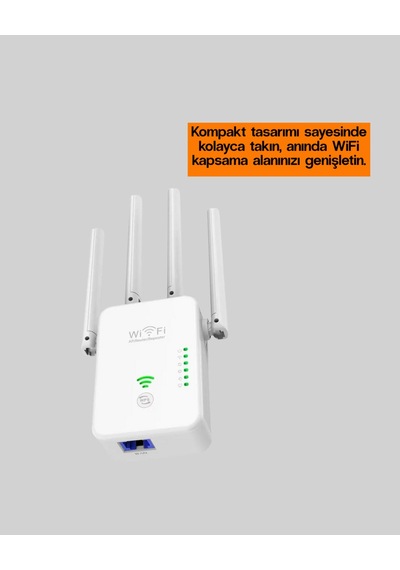 Yüksek Hızlı Parazit Önleyici Wifi Repeater Router -