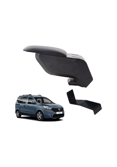 Dacia Dokker 2015 Delmesiz Çelik Ayaklı Siyah Kolçak Kol Dayama