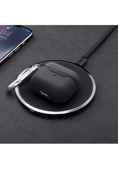 Apple AirPods Uyumlu 3. Nesil Kılıf Zore Airbag 03 Silikon Siyah