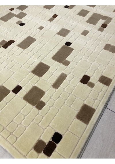 Saray Halı Vizyon 10327 A 200X300 Krem Kahve 6 M2 Halı !