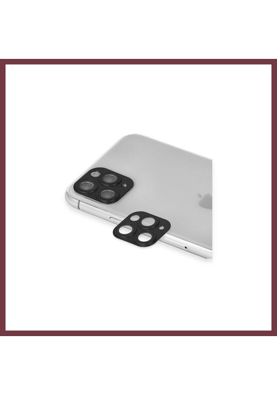 Storeşahin Apple İphone 11 Pro Max Uyumlu Pers Alüminyum Kamera Lens - Siyah Shn0720 Siyah-