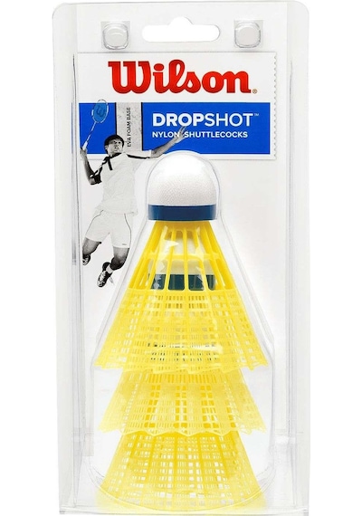 Wilson Badminton Topu Dropshot 3 Clamshel Ye Wrt6048ye