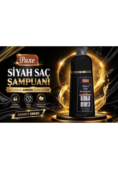Paxe Black Hair Beyaz Saç Kapatıcı Şampuan 400 ML