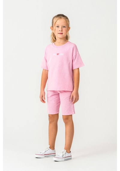 Rolypoly Kız Çocuk Pembe Bermuda Takım Rp3802-c-v3 Pembe