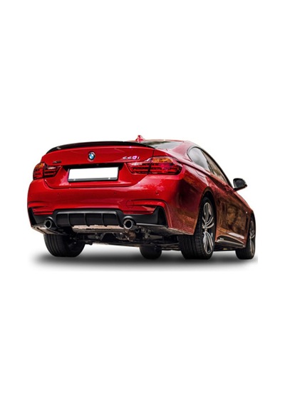 Bmw F32 Difüzör Difizör Plastik Parlak Siyah Sağ Sol Tek Çıkışlı 2013-2020 4 Serisi Arka-difizör-bodykit-ek