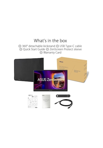 Asus 15.6" Zenscreen Mb166cr 15.6 Ips 1920x1080 5ms Usb-c Mat Ekran Taşınabilir Usb Monitör