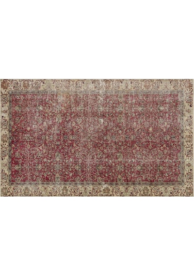Gerçek El Dokuma Eskıtme Vıntage Halı 144 X 235 Cm 9591