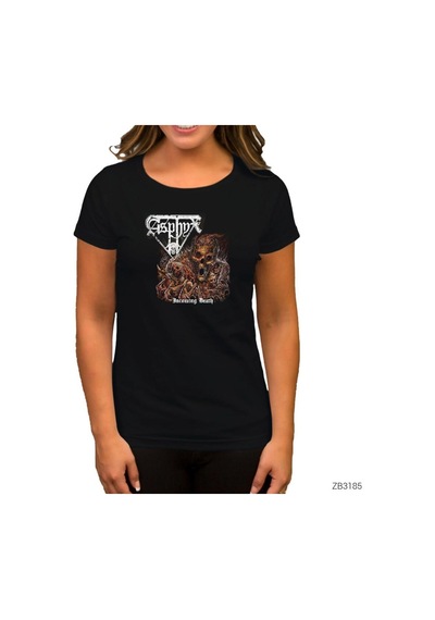 Asphyx Siyah Kadın Tişört Siyah