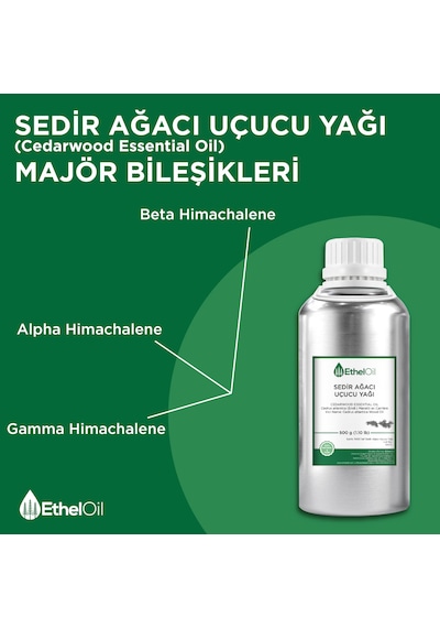 Sedir Ağacı Uçucu Yağı Cedarwood Essential Oil - 500 Gr - Saf Ve Doğal Uçucu Yağ 500 G