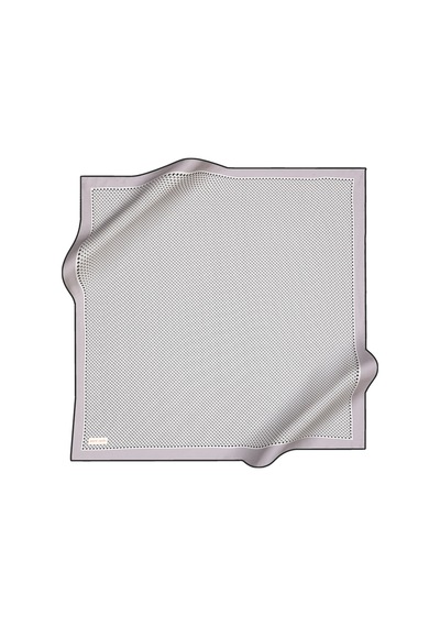 Pierre Cardin Gri 90x90 İpek Twill Eşarp Gri Gri