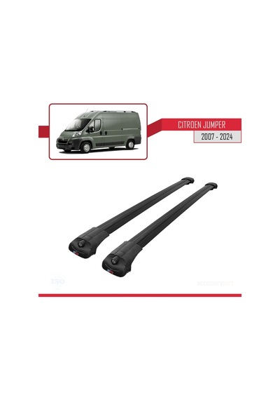 Citroen Jumper 2007 Ve Sonrası İle Uyumlu Ace-1 Ara Atkı Tavan Barı Siyah