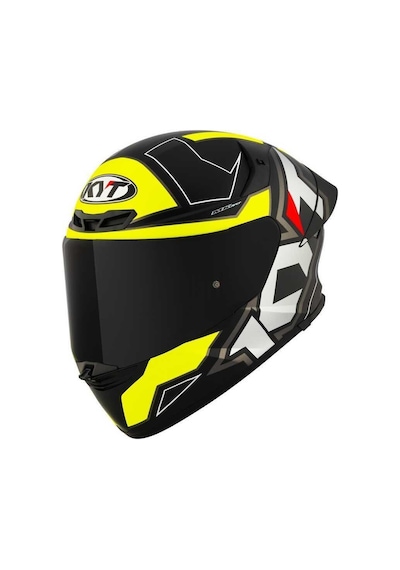 Kyt Tt-revo Kask Electron Motosiklet Kaskı Mat Siyah - Sarı