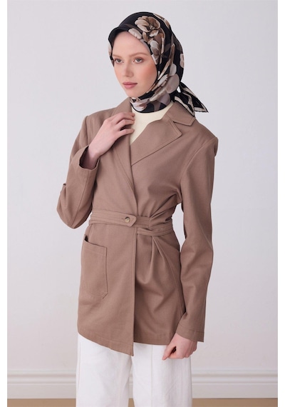 Belli İpek Eşarp - 4330-01 Siyah Twill