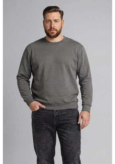 Defacto Boxy Fıt Bisiklet Yaka Pike Sweatshirt H1001ax26spgr206 Gri-gr206