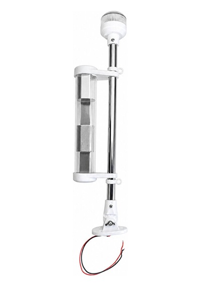 Çıpa Fenerli Radar Reflektörlü Bayrak Direği 12v 40 Cm