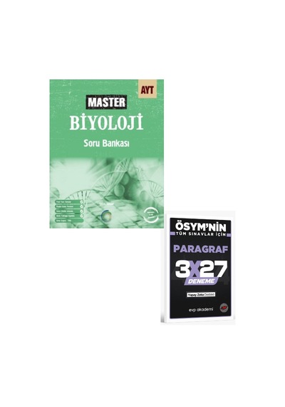 Okyanus 2027 Ayt Master Biyoloji Soru Bankası+ Evp Akademi Paragraf