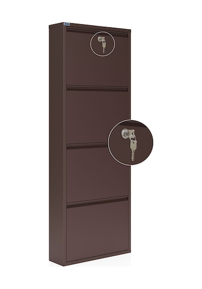 Ceha Kilitli 4'lü Metal Ayakkabılık Kahverengi - K.AYK-4 /AB8317/KL Kahverengi Ceha Kilitli 4'lü Metal Ayakkabılık Kahverengi - K.AYK-4 /AB8317/KL Kahverengi