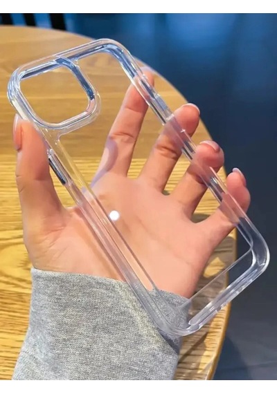Apple Uyumlu iPhone 14 Pro Max Şeffaf Darbe Emici İnce Esnek Silikon Kılıf