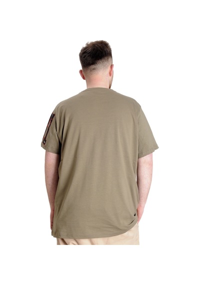 Mode Xl Büyük Beden Erkek T-Shirt 91 23153 Haki 001