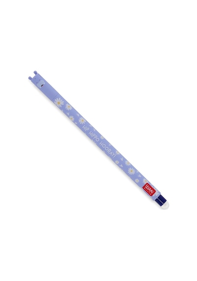 Silinebilir Jel Kalem - Hippo, Termosensitif Mürekkep, 0,7 Mm Uç Çapı, 15 Cm Uzunluk Mavi Mürek
