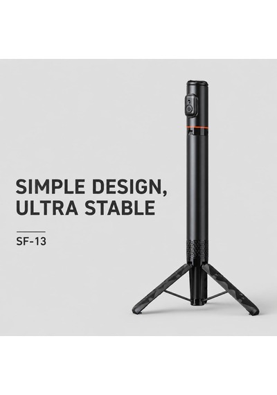 Hepu Sf-13 Bluetooth Kumandalı Uzatılabilir Selfie Stick Tripod 1.84 M Uzunluk, Stabil Tripod, Taşınabilir Tasarım