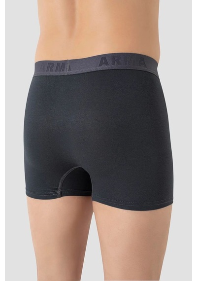 Hadpols Delux Serisi Erkek Füme Büyük Beden Boxer 5'li Paket Konfor Pamuklu İç Çamaşır
