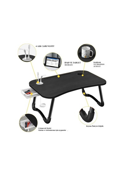 Laptop Sehpası Çalışma Sehpası Masası Çalışma Sehpası Yatak Sehpa