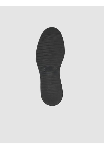 Cabani Hakiki Premimum Deri Siyah Erkek Metal Tokalı Loafer Siyah