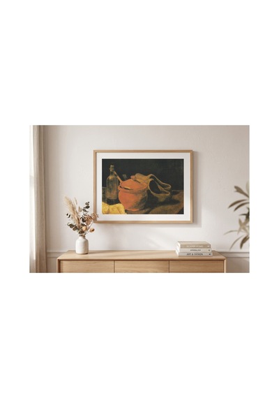 Van Gogh Van Gogh Takunyalı Natürmort Çerçevesiz Poster 21x30 Cm A4 Tablo Van Gogh Post Empresyonizm