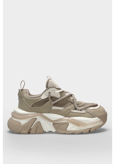 Lufian Kate Kadın Sneaker Ayakkabı Bej Bej 122230015100550 Bej