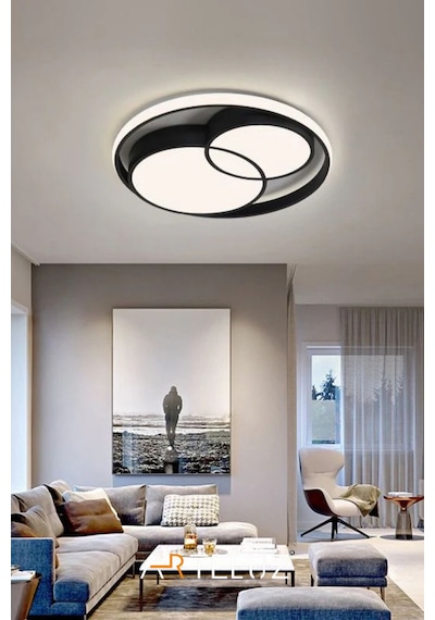 Arteluz Modern Çift Yuvarlak Led Avize
