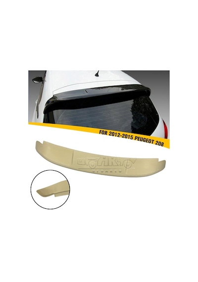 Peugeot 208 Spoyler 2012 2015 Boyasız İthal Plastik