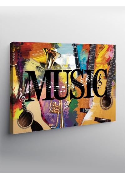 Kanvas Tablo Müzik Ve Sanat Patlaması